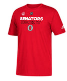 OTTAWA SENATORS NHL100 CLASSIC ADIDAS MEN'S AUTHENTIC ICE T SHIRT - Ottawa-Senators-NHL100-Classic-Adidas-Mens-Authentic-Ice-T-Shirt-Front