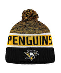 PITTSBURGH PENGUINS FANATICS MEN'S RINKSIDE GOALIE CUFFED KNIT TOQUE - PITTSBURGH-PENGUINS-FANATICS-MEN_S-RINKSIDE-GOALIE-CUFFED-KNIT-TOQUE-FRONT