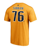 P.K SUBBAN NASHVILLE PREDATORS FANATICS MEN'S NAME AND NUMBER T SHIRT - PK-Subban-Nashville-Predators-Name-Number-Shirt-Back