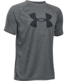 UNDER ARMOUR JR TECH BIG LOGO SS T CARBON - PS1228803-090_168711-2