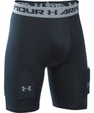 UNDER ARMOUR JR PURESTRIKE SHORT W/ CUP BLACK - PS1281875-001_169449-2