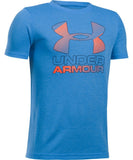 UNDER ARMOUR JR BIG LOGO HYBRID 2.0 SS T BLUE - PS1290097-984_F-min