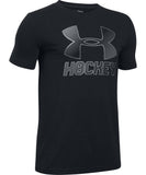 UNDER ARMOUR JR HOCKEY WORDMARK SS T 2.0 BLACK - PS1298316-001_168751-2