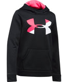 UNDER ARMOUR JR ARMOUR FLEECE F BIG LOGO HOODY BLACK/PINK - PS1298860-001_169075-2