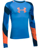 UNDER ARMOUR JR HG NOVELTY LONGSLEEVE SHIRT BLUE/ORANGE - PS1299295-983_169463-2