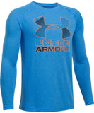 UNDER ARMOUR JR HYBRID BIG LOGO LS T BLUE INFINITY - PS1299391-983_168767-2