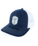 PACIFIC RINK MEN'S SHERIFF RETRO TRUCKER - NAVY - Pacific-Rink-Mens-Sheriff-Retro-Trucker-Hat-Front-Navy