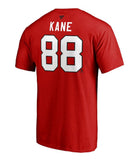 PATRICK KANE CHICAGO BLACKHAWKS FANATICS MEN'S NAME AND NUMBER T SHIRT - Patrick-Kane-Chicago-Blackhawks-Name-Number-Shirt-Back