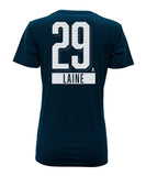 PATRIK LAINE WINNIPEG JETS LEVELWEAR WOMEN'S  NAME & NUMBER T SHIRT - Patrik-Laine-Winnipeg-Jets-Levelwear-Womens-Icing-Name-and-Number-T-Shirt-Back-min