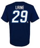 PATRIK LAINE WINNIPEG JETS JUNIOR PLAYER T SHIRT - Patrik-Laine-Winnipeg-Jets-Player-T-Shirt-Back-min