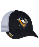 PITTSBURGH PENGUINS ADIDAS MESHBACK SLOUCH FLEX HAT - Pittsburgh-Penguins-Adidas-Meshback-Slouch-Flex-Hat-Front