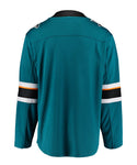 FANATICS SAN JOSE SHARKS MENS HOME BREAKAWAY JERSEY - San-Jose-Sharks-Fanatics-Home-Jersey-Back