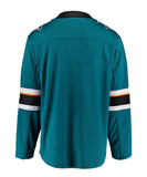 FANATICS SAN JOSE SHARKS MENS HOME BREAKAWAY JERSEY - San-Jose-Sharks-Fanatics-Home-Jersey-Back