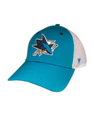 FANATICS SAN JOSE SHARKS MEN'S PRIMARY LOGO HAT - San-Jose-Sharks-Fanatics-Primary-Logo-Cap-Side