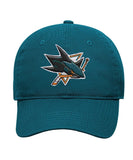 SAN JOSE SHARKS KID'S PRIMARY LOGO CAP - San-Jose-Sharks-Kids-Primary-Logo-Cap-Front-min