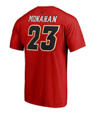 SEAN MONAHAN CALGARY FLAMES FANATICS MEN'S NAME AND NUMBER T SHIRT - Sean-Monahan-calgary-Flames-Name-Number-Shirt-Back