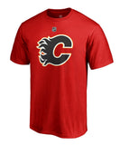 SEAN MONAHAN CALGARY FLAMES FANATICS MEN'S NAME AND NUMBER T SHIRT - Sean-Monahan-calgary-Flames-Name-Number-Shirt-Front