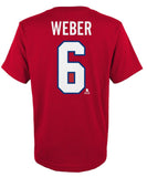 SHEA WEBER MONTREAL CANADIENS JUNIOR PLAYER T SHIRT - Shea-Weber-Montreal-Canadiens-Player-T-Shirt-Back-min
