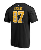 SIDNEY CROSBY PITTSBURGH PENGUINS FANATICS MEN'S NAME AND NUMBER T SHIRT - Sidney-Crosby-Pittsburgh-Penguins-Name-Number-Shirt-Back