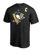SIDNEY CROSBY PITTSBURGH PENGUINS FANATICS MEN'S NAME AND NUMBER T SHIRT - Sidney-Crosby-Pittsburgh-Penguins-Name-Number-Shirt-Front