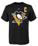 SIDNEY CROSBY PITTSBURGH PENGUINS JUNIOR PLAYER T SHIRT - Sidney-Crosby-Pittsburgh-Penguins-Player-T-Shirt-Front-min