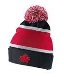 NIKE TEAM CANADA 2018 OLYMPICS SR POM BEANIE - BLACK - Team-Canada-Mens-Olympic-Pom-Beanie-Black-Front-min