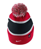 NIKE TEAM CANADA 2018 OLYMPICS SR POM BEANIE - RED - Team-Canada-Mens-Olympic-Pom-Beanie-Red-Back-min