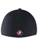 NIKE TEAM CANADA 2018 OLYMPICS SR SWOOSH FLEX CAP - BLACK - Team-Canada-Mens-Olympic-Swoosh-Flex-Hat-Black-Back-min