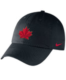 NIKE TEAM CANADA 2018 OLYMPICS SR RINK CAP - BLACK - Team-Canada-Mens-Olympics-Adjustable-Rink-Cap-Black-Front-min