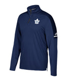 TORONTO MAPLE LEAFS ADIDAS MEN'S AUTHENTIC PRO 1/4 ZIP - Toronto-Maple-Leafs-Adidas-Authentic-Pro-1-4-Zip-Front