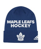 TORONTO MAPLE LEAFS ADIDAS LOCKER ROOM CUFFED BEANIE - Toronto-Maple-Leafs-Adidas-SR-Locker-Room-Cuffed-Beanie-Front