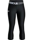 UNDER ARMOUR GIRL'S HEATGEAR CAPRI PANTS - BLACK - Under-Armour-Girls-HeatGear-Capri-Pants-Black-Front-178405-min