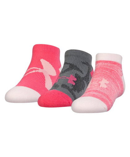 UNDER ARMOUR NEXT NO SHOW GIRL'S SOCKS - 3 PACK - Under-Armour-Girls-No-Show-Socks