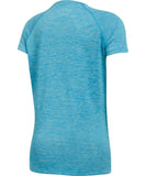 UNDER ARMOUR GIRL'S NOVELTY BIG LOGO SS T SHIRT - INFINITY BLUE - Under-Armour-Girls-Novelty-Big-Logo-SS-T-Shirt-Blue-2