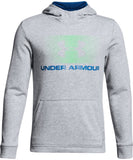 UNDER ARMOUR KID'S COTTON FRENCH TERRY HOODIE - BLUE - Under-Armour-Kids-Cotton-French-Terry-Hoodie-Grey-Blue-Front-178309-min