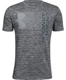UNDER ARMOUR KID'S CROSSFADE T SHIRT - BLACK - Under-Armour-Kids-Crossfade-T-Shirt-Black-Front-178129-min