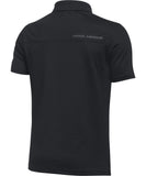 UNDER ARMOUR KID'S PERFORMANCE POLO - BLACK - Under-Armour-Kids-Performance-polo-Black-Back-178105-min