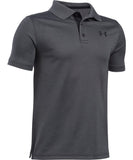 UNDER ARMOUR KID'S PERFORMANCE POLO - GREY - Under-Armour-Kids-Performance-polo-Grey-Front-178109-min