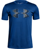 UNDER ARMOUR KID'S TECH BIG LOGO SOLID T SHIRT - BLUE - Under-Armour-Kids-Tech-Big-Logo-Solid-T-Shirt-Front-178117-min