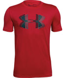 UNDER ARMOUR KID'S TECH BIG LOGO SOLID T SHIRT - RED - Under-Armour-Kids-Tech-Big-Logo-Solid-T-Shirt-Red-Front-178121-min