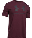 UNDER ARMOUR SR CC SPORTSTYLE LOGO T SHIRT - MAROON - Under-Armour-Mens-CC-Sportsyle-Logo-Maroon-Front