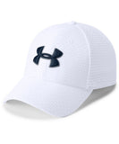 UNDER ARMOUR MEN'S PRINTED BLITZING 3.0 CAP - WHITE - Under-Armour-Mens-Printed-Blitzing-3.0-Cap-White-Front