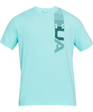 UNDER ARMOUR MEN'S Q2 BRANDED LEFT CHEST T SHIRT - BLUE - Under-Armour-Mens-Q2-Branded-Left-Chest-T-Shirt-Blue-Front-1310967-425-min