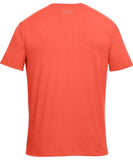 UNDER ARMOUR MEN'S Q2 BRANDED LEFT CHEST T SHIRT - ORANGE - Under-Armour-Mens-Q2-Branded-Left-Chest-T-Shirt-Orange-Back-1310967-847-min
