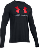 UNDER ARMOUR MEN'S SPORTSTYLE LOGO LONG SLEEVE SHIRT - BLACK - Under-Armour-Mens-Sportstyle-Logo-Long-Sleeve-Shirt-Black-2