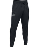 UNDER ARMOUR MEN'S SPORTSTYLE TRICOT JOGGER PANTS - BLACK - Under-Armour-Mens-Sportstyle-Tricot-Jogging-Pants-Black-Front-178351-min