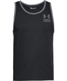 UNDER ARMOUR MEN'S STACKED LEFT CHEST TANK - BLACK - Under-Armour-Mens-Stacked-Left-Chest-Tank-Black-Front-178254-min