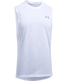 UNDER ARMOUR MEN'S THREADBORNE MUSCLE TANK - WHITE - Under-Armour-Mens-Threadorne-Muscle-Tank-White-1