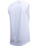 UNDER ARMOUR MEN'S THREADBORNE MUSCLE TANK - WHITE - Under-Armour-Mens-Threadorne-Muscle-Tank-White-2