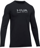 UNDER ARMOUR MEN'S UA SHIFT CENTER CHEST LS- BLACK - Under-Armour-Mens-UA-Shift-Center-Chest-LS-Black-Front-1297974-001